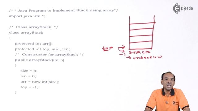 Array Stack - Stack - Data Structure Using Java смотреть онлайн