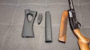 Пластиковый приклад и цевье для ружья Бекас 12М авто