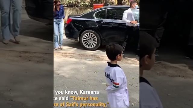 Kareena ? Saif with son Taimur at Taekwondo class ??