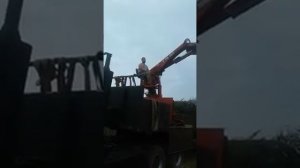 Обзор манипулятора HIAB 125 /полуприцеп Floor/грузоподъёмность КМУ 3 тонны/кму без опор