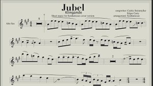 Klingande - Jubel (Syntheticsax version) backing track & sheet music