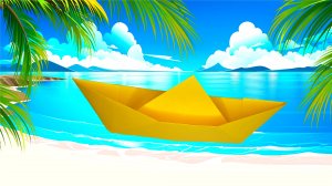 Как сделать бумажный кораблик схема