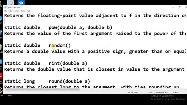 Java math library functions