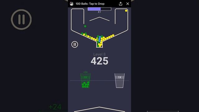 100 Balls Tap to Drop - Facebook Messenger Gameplay HD смотреть онлайн