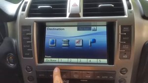 Standart menu on monitor at Lexus GX460 2009-2012