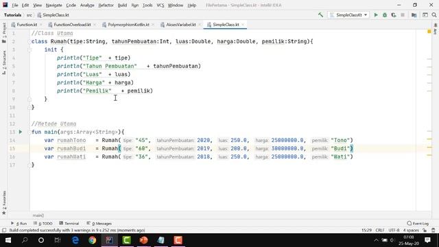#34. Tutorial Kotlin [Dasar] - Membuat Class Sederhana OOP смотреть онлайн