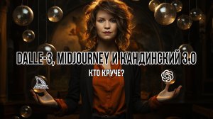 Обзор-сравнение Dalle-3, Midjourney и Кандинский 3.0.