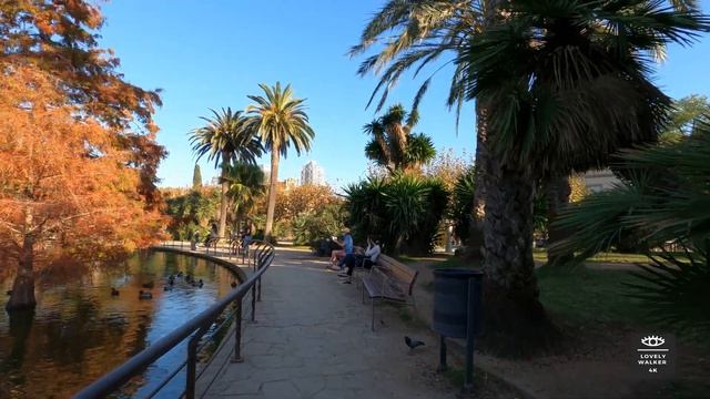 BARCELONA CITY WALK - Ciutadella Park [4K], Gorgeous Lake, Spain. смотреть онлайн