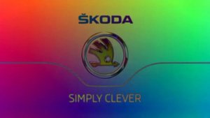 Škoda Logo Effects in Invert Color