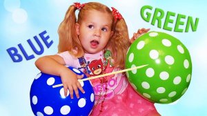 Learn Colors with Balloons Educational Video for Children, Toddlers and Babies