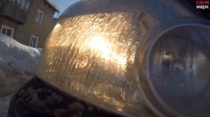 Как работает омывателя фар находу! Nissan X-Trail