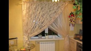 Такие уютные шторы для кухни