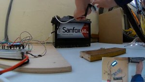 Тестирование точечной сварки от аккумуляторной батареи