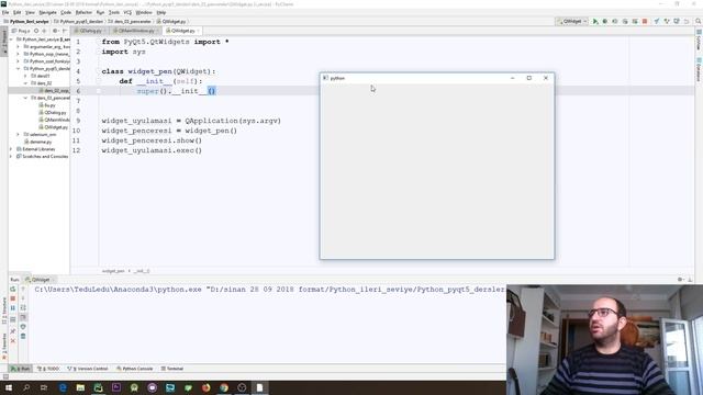 Python Pyqt5 Dersleri 03 , Pyqt5 Pencereleri: QWidget, QMainWindow, QDialog, Pyqt Dersleri смотреть онлайн