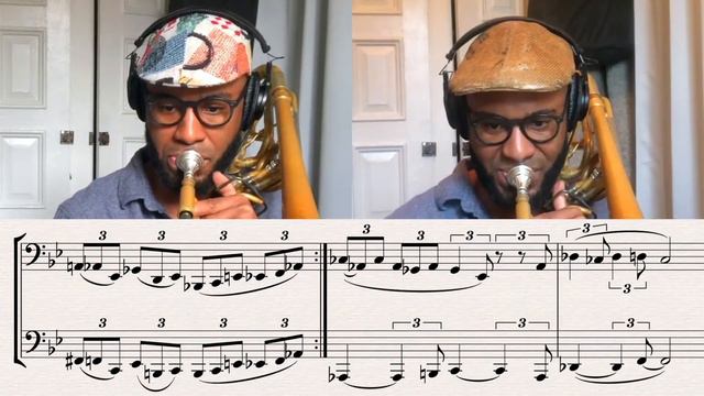 STANKY FEETS Bass Trombone duet 8vb pt 1 смотреть онлайн