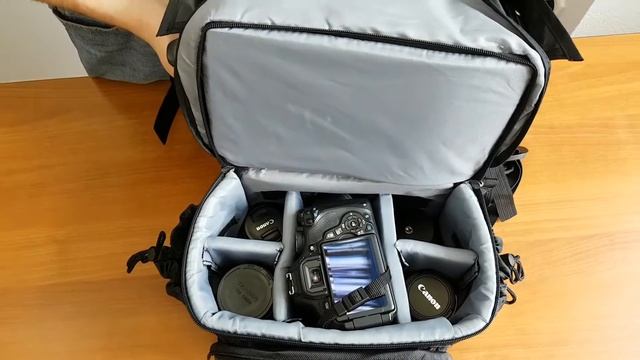 Обзор большого двухсекционного Фоторюкзака Canon смотреть онлайн