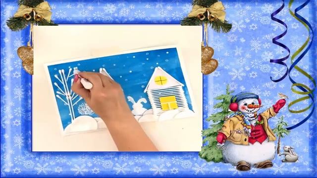 ЗИМНИЕ АППЛИКАЦИИ СВОИМИ РУКАМИ.#BerryKids смотреть онлайн