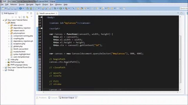 HTML5 Canvas Tutorial: Drawing lines #2