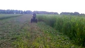 Самодельная сегментная косилка (после переделки)