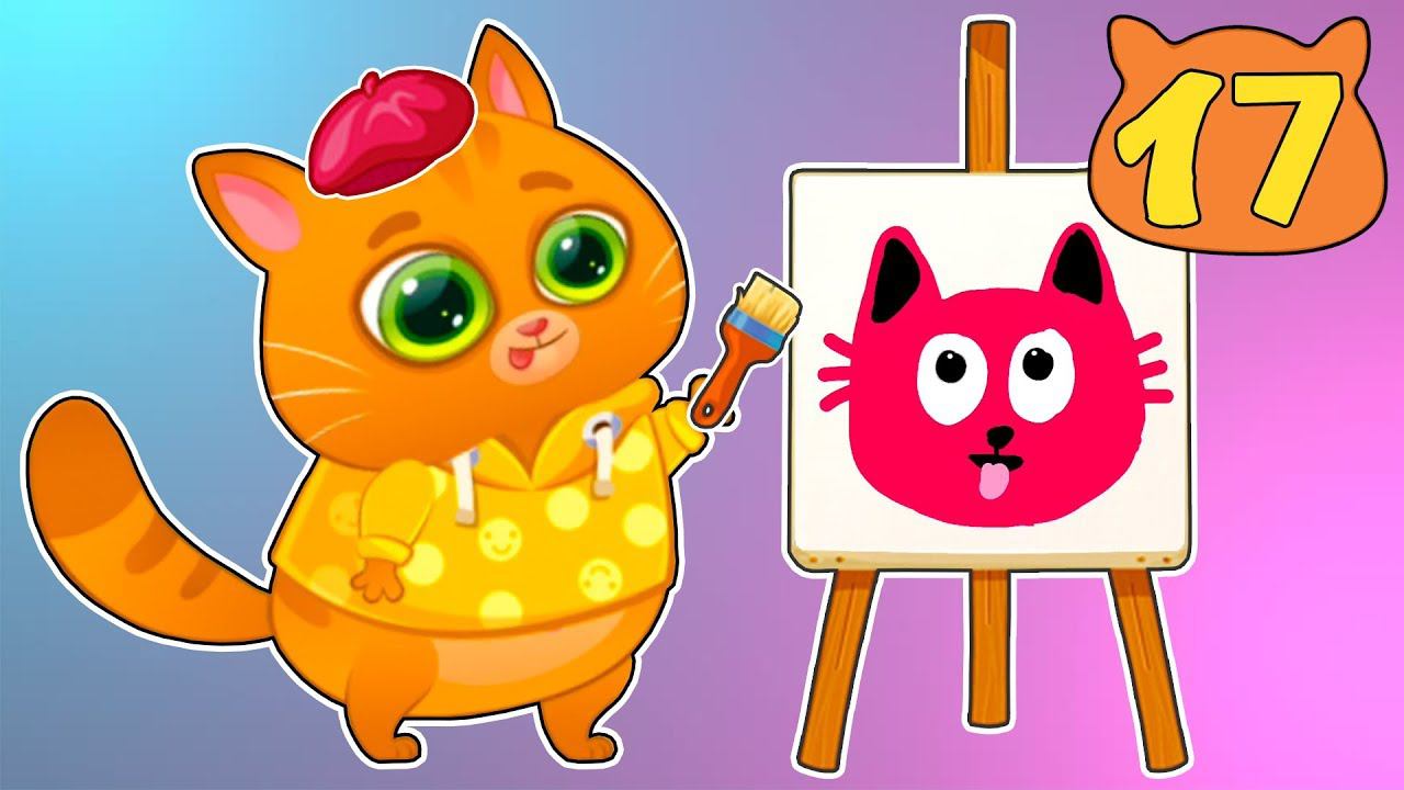 Суровый КОТИК БУБУ №17. Бубу художник. ИГРА про котят на канале Хвостик ТВ смотреть онлайн