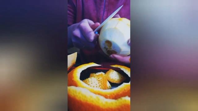 КАК ПОЧИСТИТЬ АПЕЛЬСИН БЫСТРО ПРОСТО И ВКУСНО ? ? ? смотреть онлайн