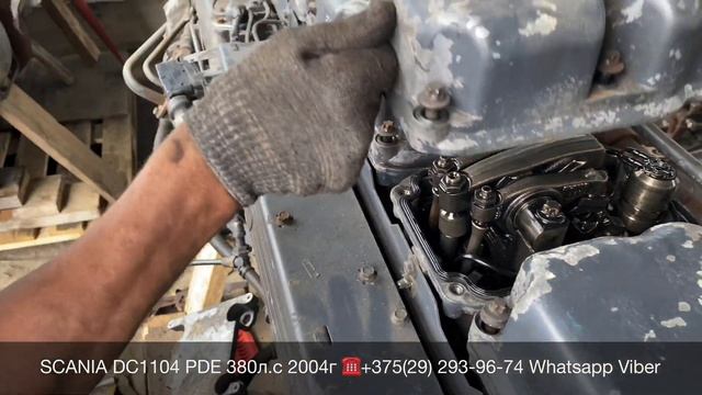 Проверка двигателя DC1104 PDE SCANIA 114 2004г Разборка Европейских грузовиков и спецтехники