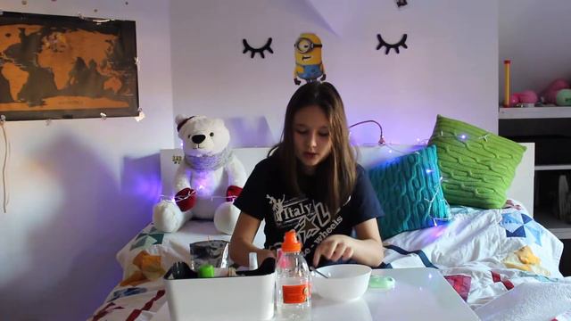  Рождественский лизун  Christmas flufy slime 
