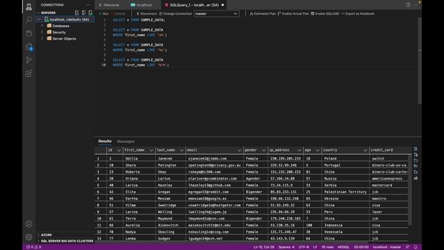 23 Transact-SQL LIKE OPERATOR + WILDCARDS | Create Patterns Using Wildcards SQL SERVER | REGEX T-SQ смотреть онлайн