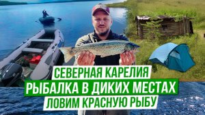 В этом озере ОГРОМНАЯ РЫБА! Вот это рыбалка! Трофейная кумжа, окунь, щука! 4k