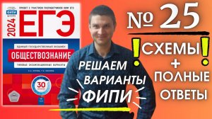 Полный разбор 25 варианта фипи Котова Лискова | ЕГЭ по обществознанию 2024 | Владимир Трегубенко