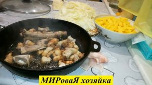 МИРоваЯ хозяйка | ДЕШЕВО!!! ЖАРЕНАЯ КАПУСТА с КАРТОШКОЙ и МЯСОМ!!! Улётная!!!