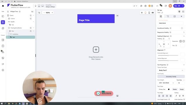 Плавающая кнопка flutterflow. Разбираем floating button.