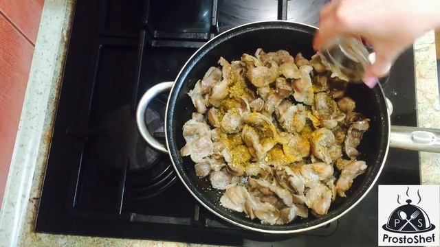 Ну Очень вкусно!!! Куриные желудки в сметане! #рецепткуриныхжелудки #куриныежелудки