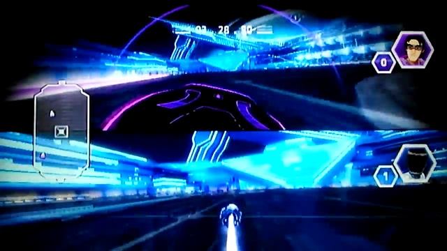 Wii Tron Evolution: Battle Grids G1, 2P local splitscreen 1v1, Light Cycle Battle on Alpha Grid! смотреть онлайн