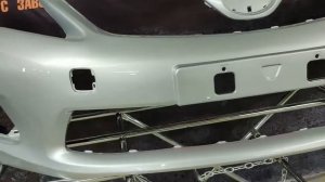 Бампер передний toyota corolla e150 рестайлинг  1F7 ULTRA SILVER новый  есть все цвета