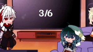 Genshin impact react to lumine || 2/?? || lumine harem