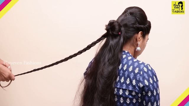 Latest hairstyles for party/Wedding ★ Easy hairstyle for beginners step by step ★ hair style girl смотреть онлайн