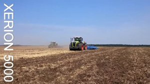 Демонстрация CLAAS XERION 5000 & LEMKEN RUBIN 12/600 KUA
