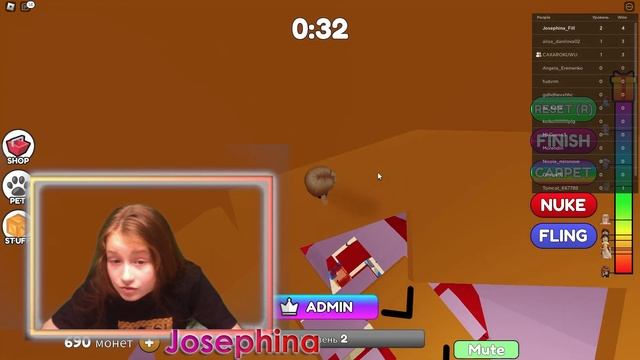 Roblox Tower of Easy! Башня легко в Роблокс - стрим Жозефины с подругой!