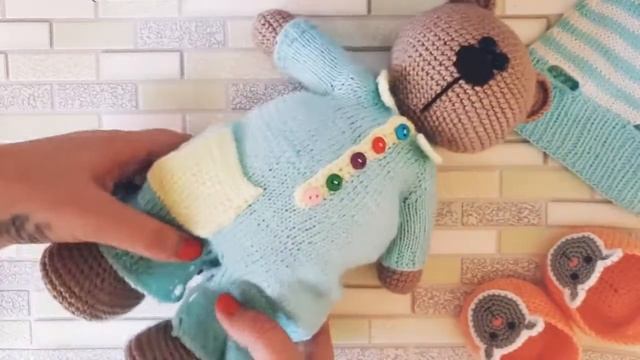 Мишка в стиле тильда. Обзор игрушки тильда. Одежда для мишки тильда. смотреть онлайн