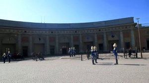 The Changing of the Guard at the Kungliga slottet Stockholm Sweden