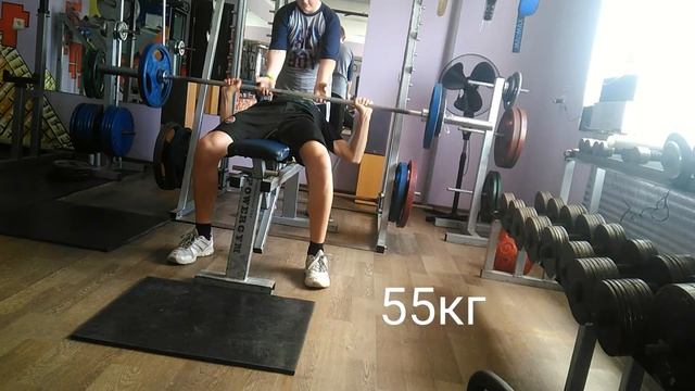 Мои силовые показатели в жиме лёжа. смотреть онлайн