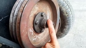 Дизельный минитрактор в ходу...испытание самодельного минитрактора.