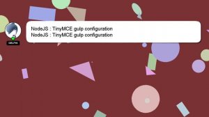 NodeJS : TinyMCE gulp configuration