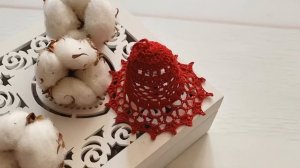 Колокольчики крючком. Схема колокольчика. Вязаные колокольчики.