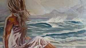 Обзор картины маслом на холсте "Вдали от всех людей" живопись #живопись #картинамаслом #художник