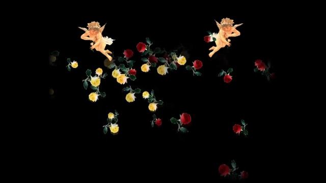 Футаж Ангелочки с розами смотреть онлайн