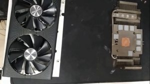 Полное обслуживание видеокарты Sapphire RX580 pulse 8gb/Замена термоинтерфейса на видеокарте