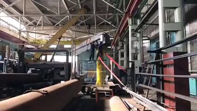 Процесс сборки консольного крана