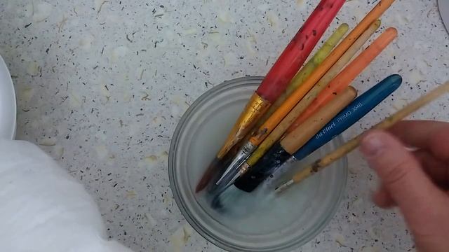 Как очистить кисти от краски смотреть онлайн